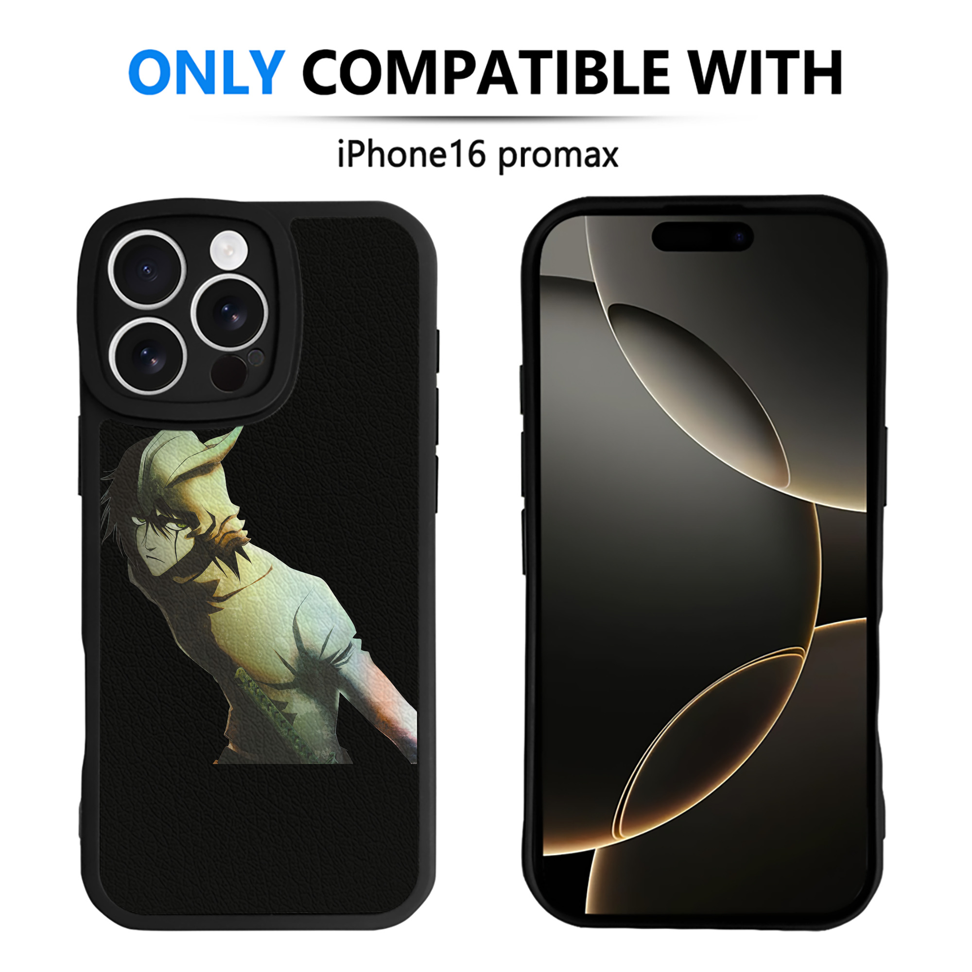 （画像用） ブリーチ ウルキオラ·シファー BLEACH Ulquiorra cifer 【iPhone 16シリーズ対応】シリコンスマホケース（レザー調） 材質：シリコン
